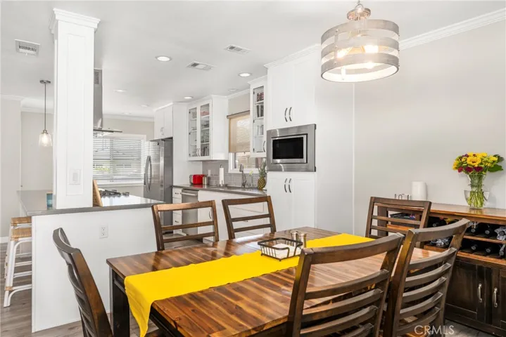 View of Kitchen from Dining area.