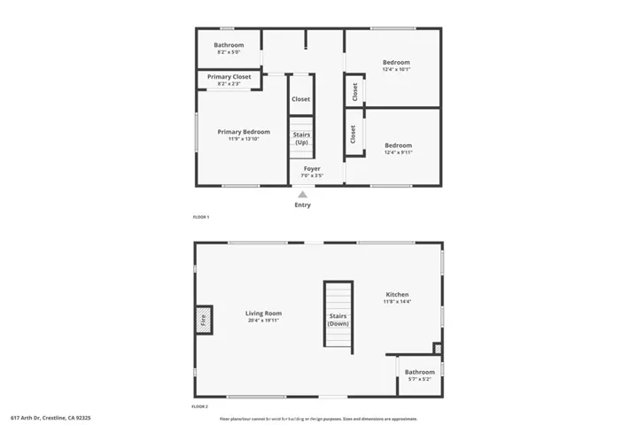 Floor plan both levels