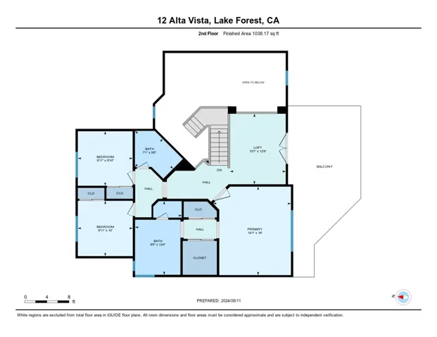 Upstairs Floorplan