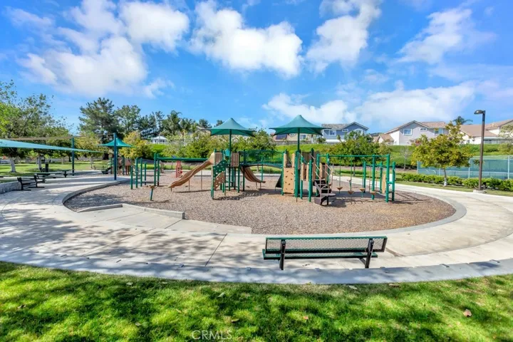 Children's Playground and Park Area with Sports Courts