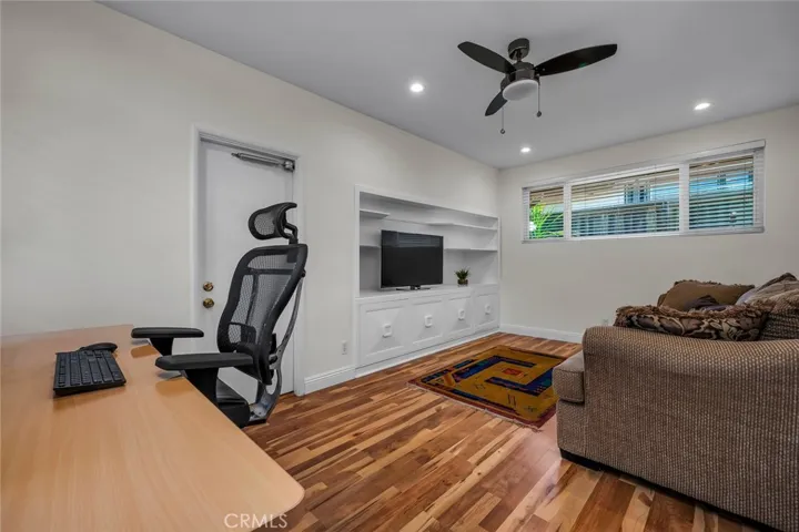 Perfect for den/office/study.  Very flexible room.