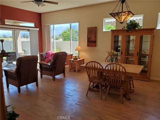 dining room and living room.