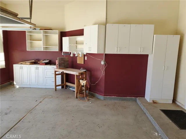work area in garage