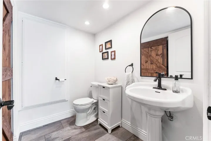 Downstairs half bath with Laudry