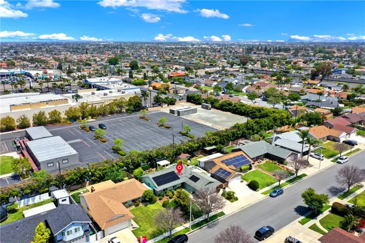 Aerial view of the neighborhood