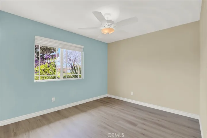 Lots of natural light and a ceiling fan in the third bedroom
