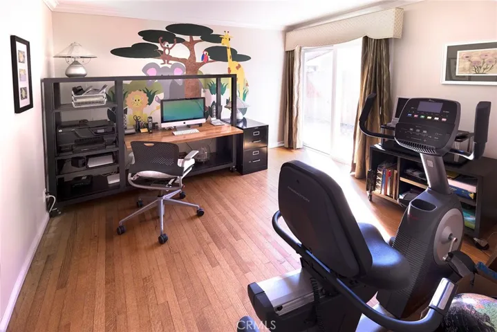 Fourth Bedroom opens to side patio and was used as Office