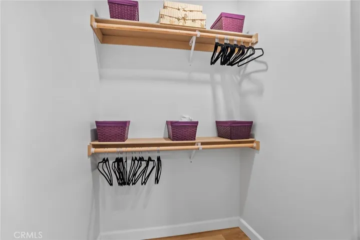 Spacious walk in closet