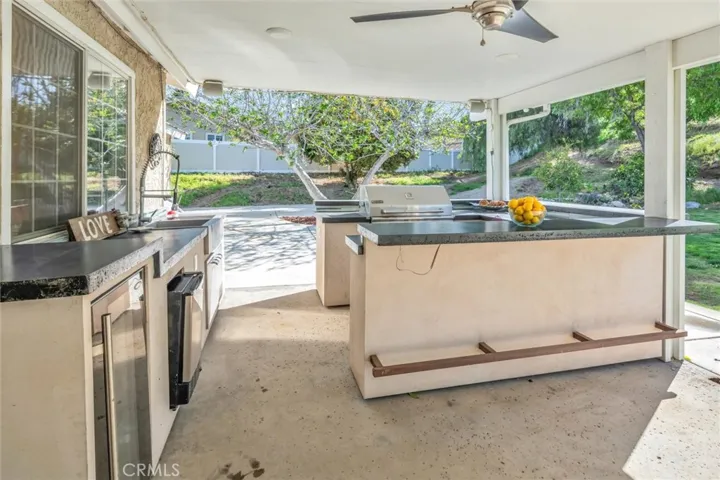 Built in BBQ