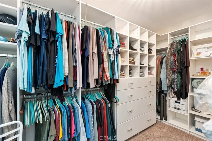 His and her separate closet -both same size
