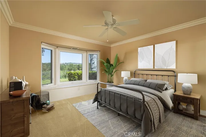 Secondary bedroom virtually staged