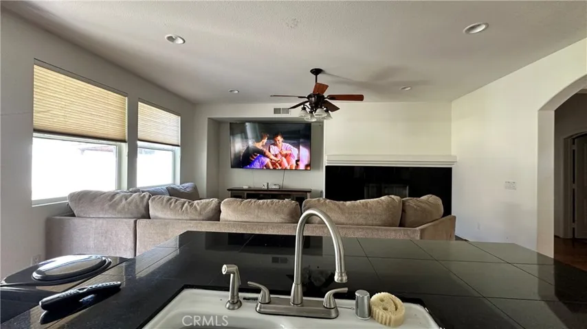 Family Room from Kitchen Island