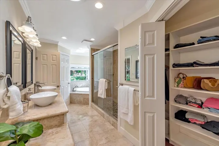 Walk-in closet.