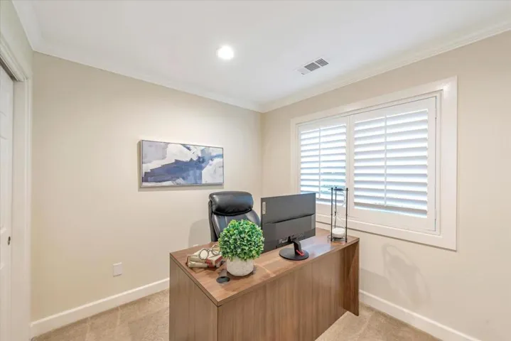 Extra room with recessed lighting and closet. Great office space, gym, nursery or expand your closet