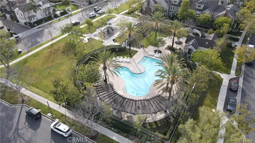 Pool, play area view