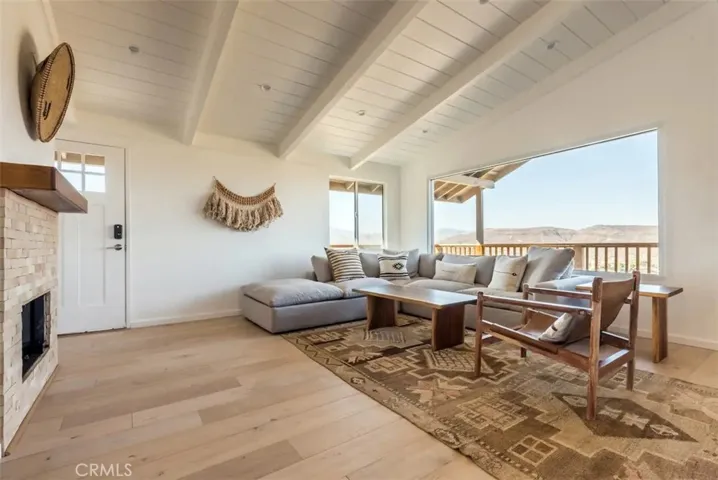 Living room fireplace