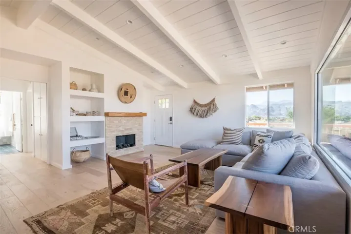 Living room fireplace