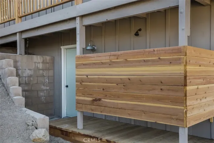 Private outdoor shower