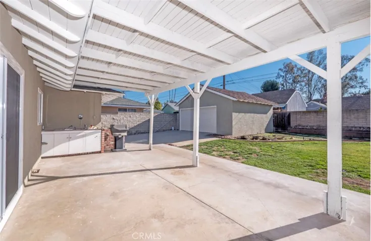 Rear patio