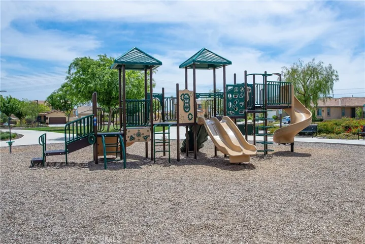 The playground can be used by kids of all ages.