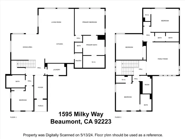 The floor plan to be used as a reference.