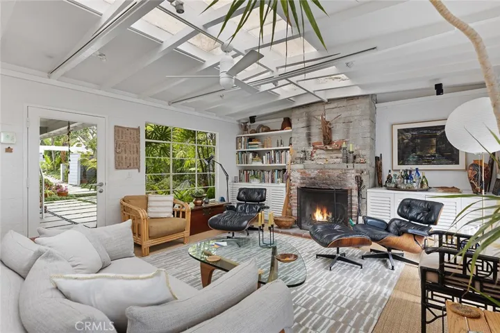 Natural light infused living room