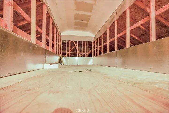 Upstairs bonus storage area in attic
