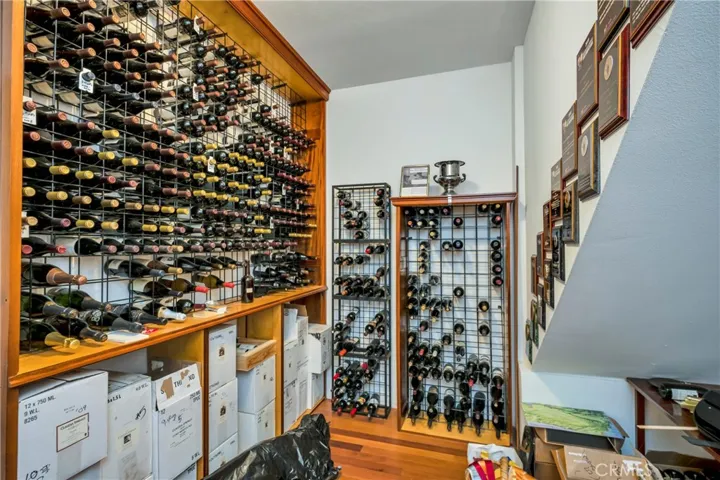 Downstairs wine cellar