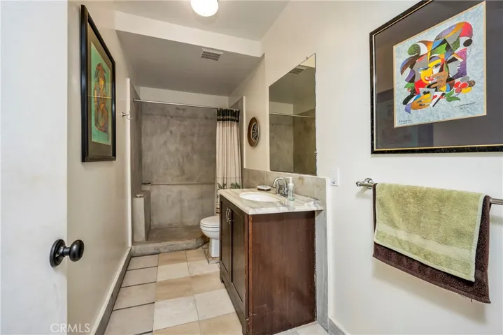 Downstairs Full bathroom in garage