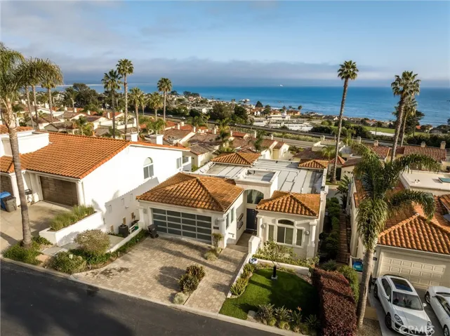 Overhead neighborhood view