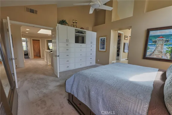 Primary bedroom with built-in storage