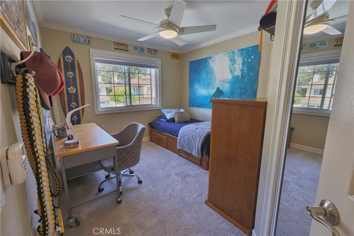 One of the secondary bedrooms