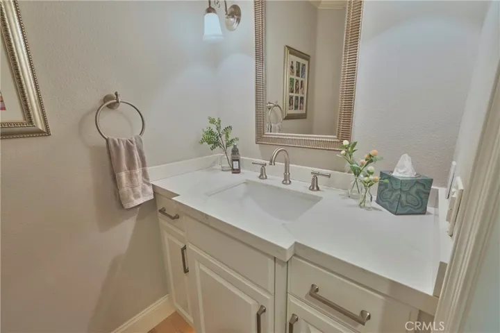 Updated half bath downstairs.