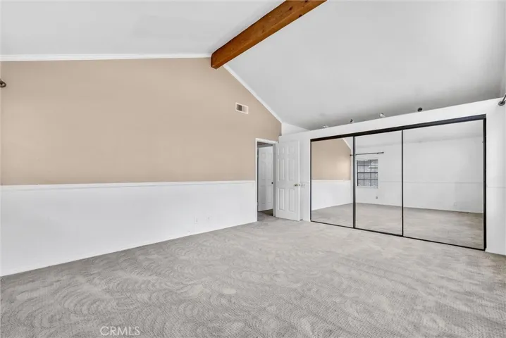Large Fourth Bedroom with Open Beam Cathedral Ceiling