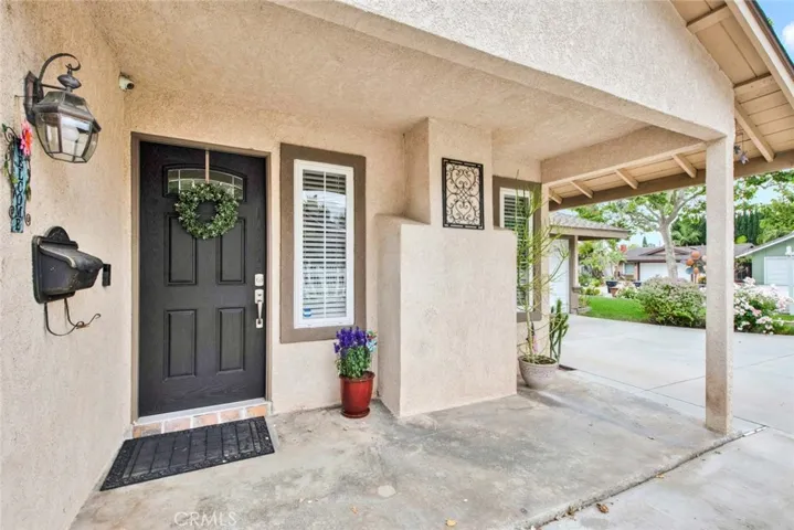Front porch with entry door.