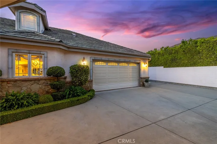 Two car garage attached to the main home.