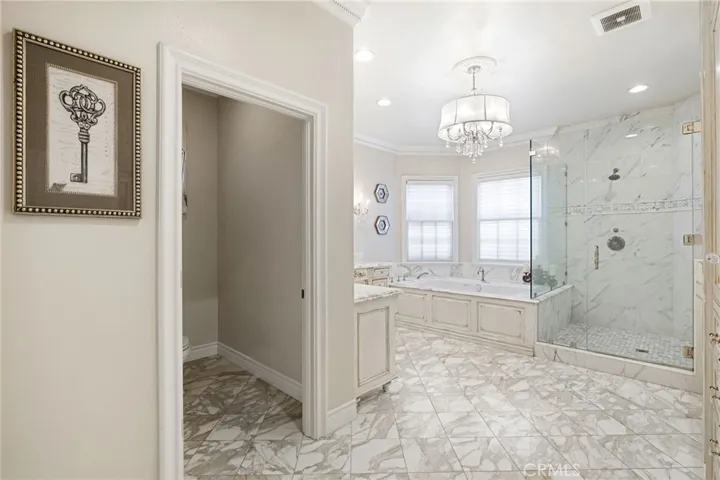 Beautiful primary bathroom.
