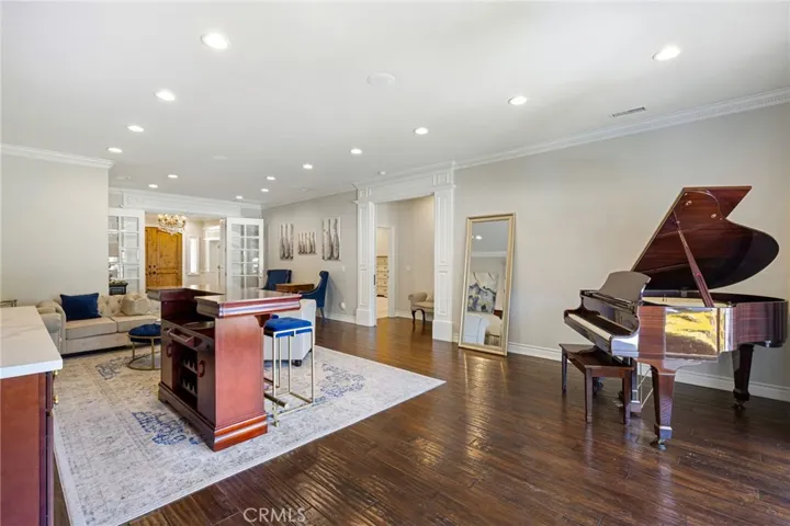 Formal living room looking back towards the front door.