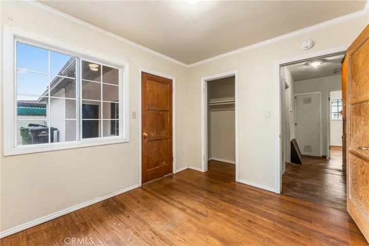 Bedroom #3 with door to backyard