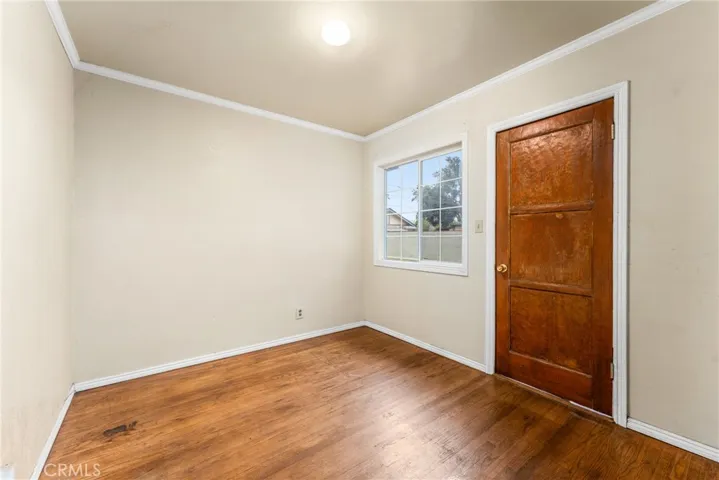 Bedroom #3 with door to backyard