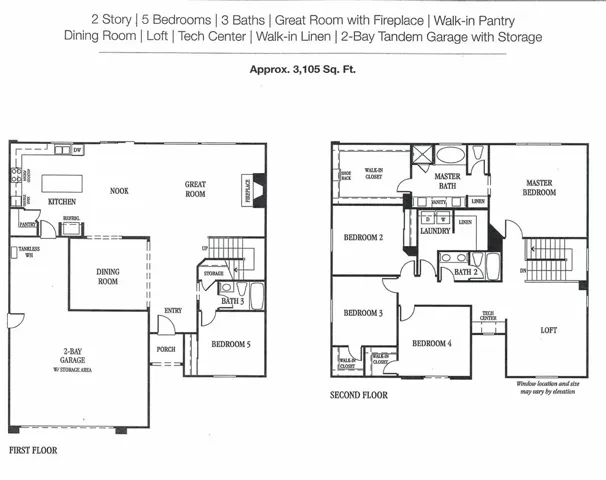 Floor Plan 1st & 2nd FL