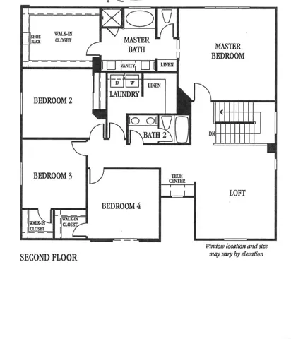 2nd Floor Plan Only