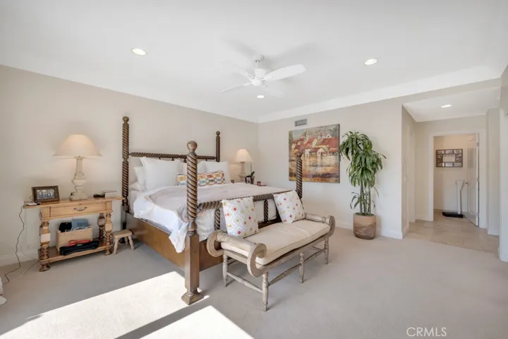Spacious primary bedroom