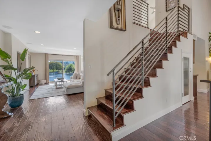 Stairs going up to the 2 bedrooms upstairs