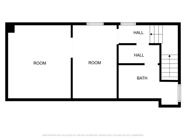 Upstairs floorplan