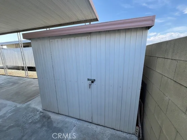 VIEW OF STORAGE FACING NORTH