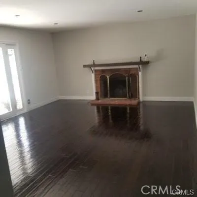 The fireplace in the family room is a great added feature