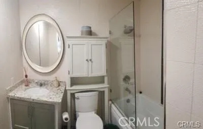 This is a view of the remodeled secondary bathroom