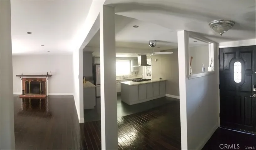 Here is a view from the family room into the kitchen