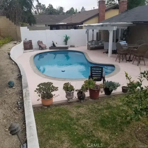 This is a view of your own private pool